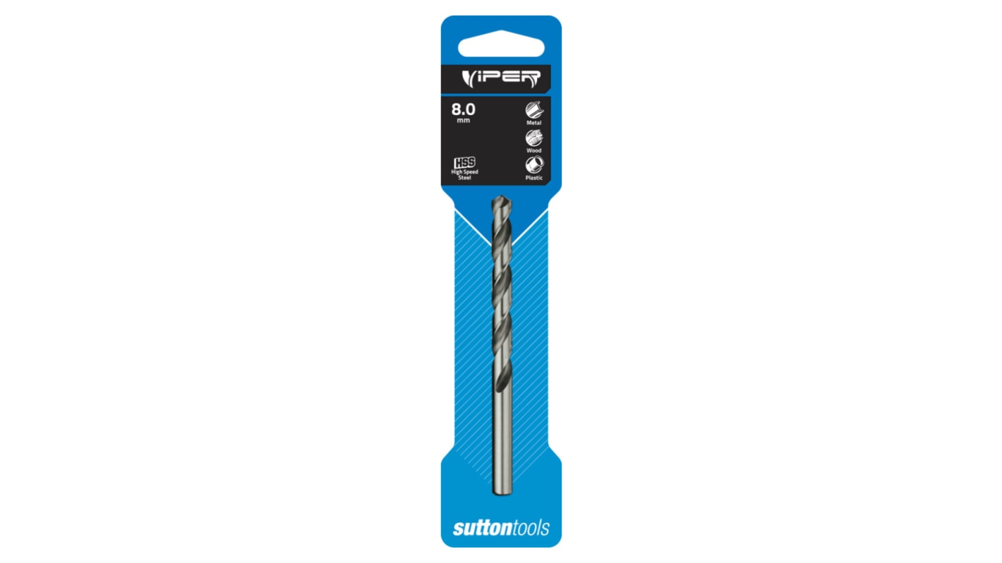 Sutton Tools HSS, 9.5mm Diameter, 125 mm Overall