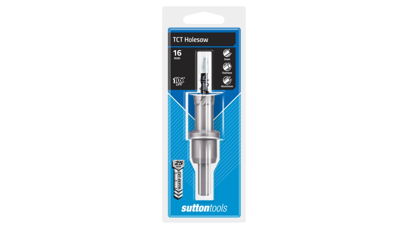 Sutton Tools Tungsten Carbide Tipped 16mm Hole Saw