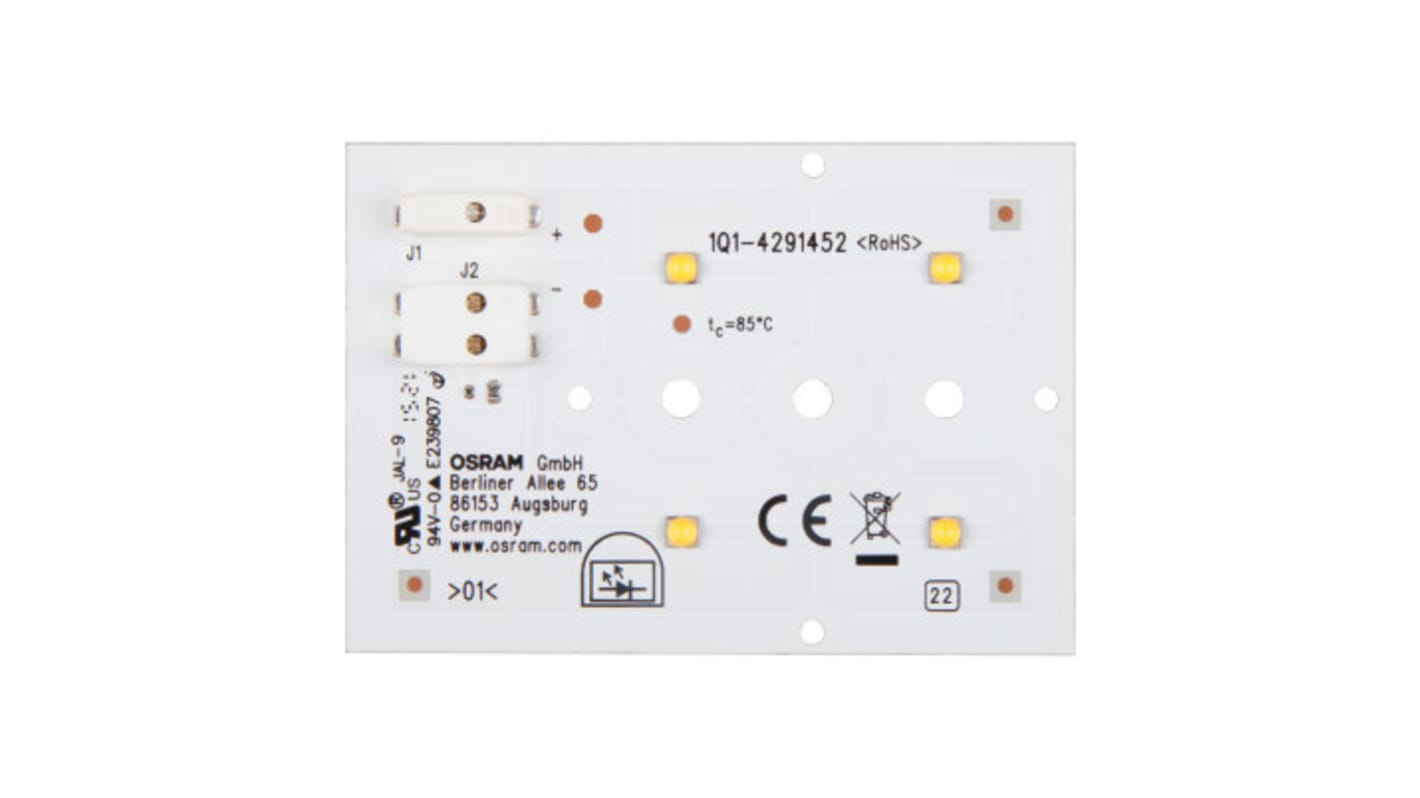 Moduł oświetlenia LED Biały 11V dc W/m: 4 Osram
