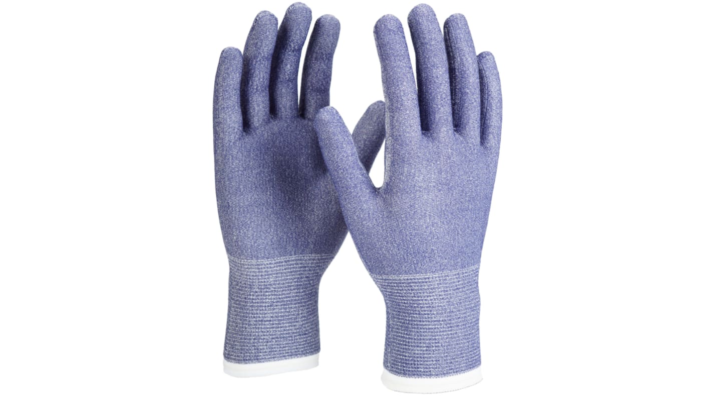 Gants de manutention ATG taille 9, Résistant aux coupures, Alimentaire, 12 Paires, Bleu