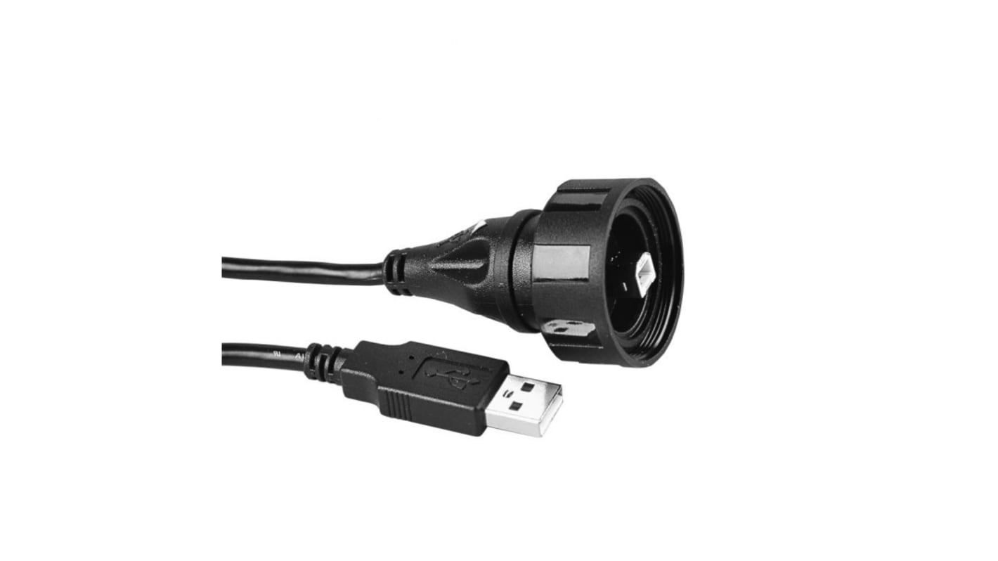 Bulgin , Male USB B to Male USB A, 5m