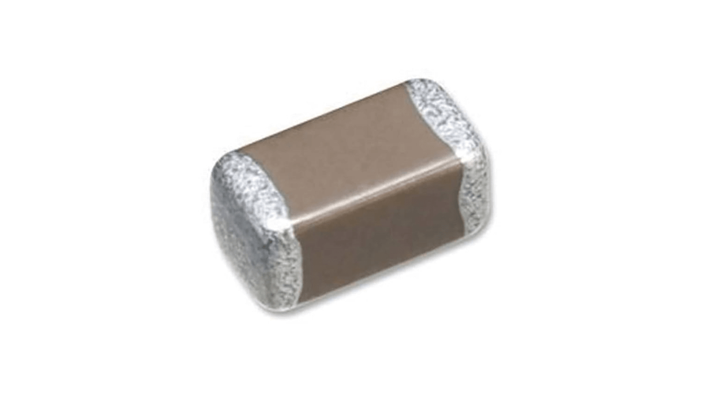 Condensatore ceramico multistrato MLCC, 0402 (1005M), 15pF, ±5%, 50V cc, SMD, C0G (NP0)