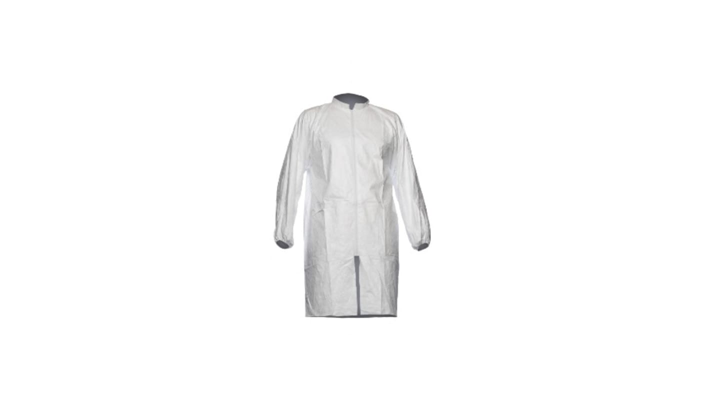 DuPont White Unisex Visitor Coat, L