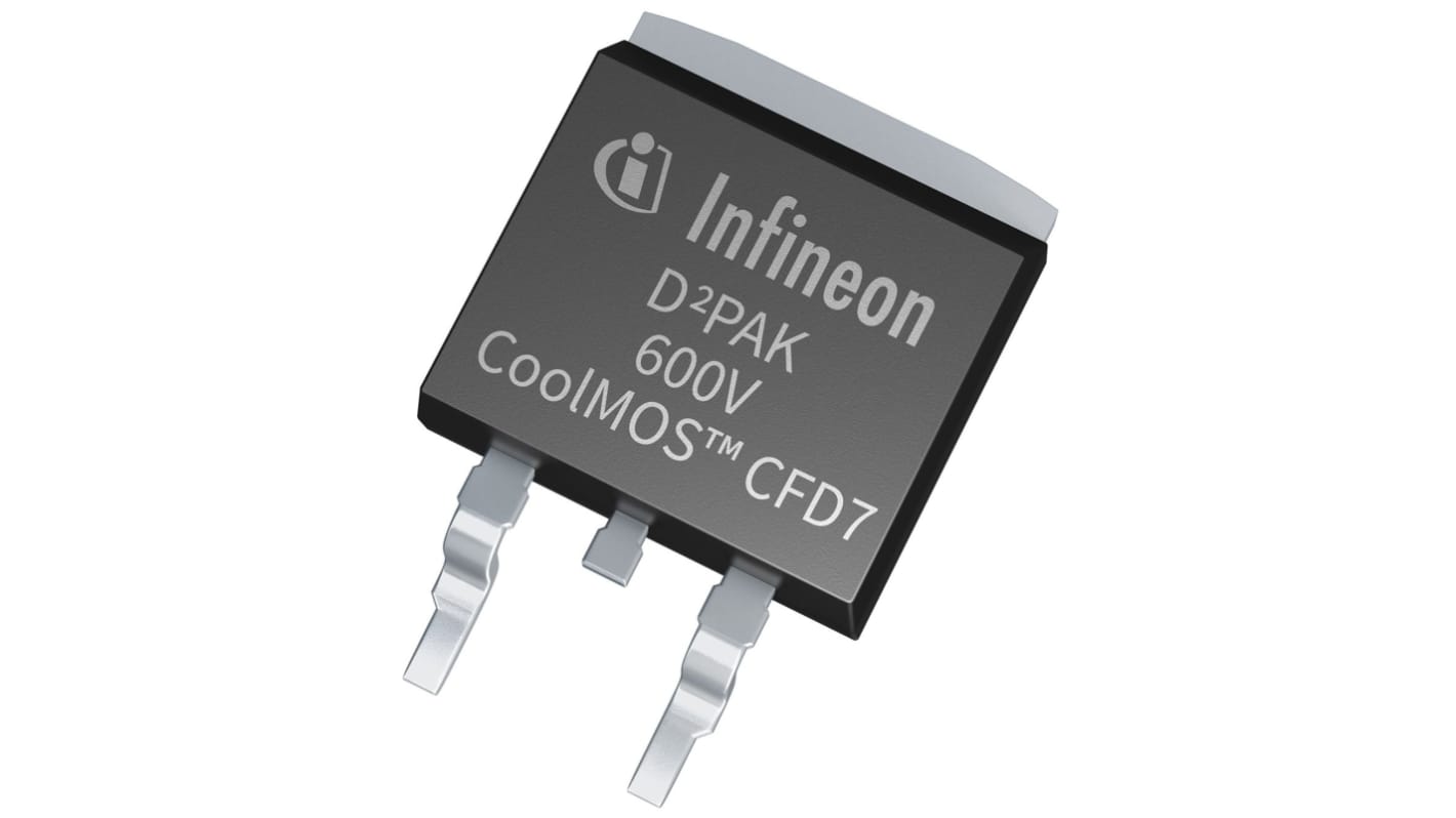 N-Channel MOSFET, 31 A, 600 V, 3-Pin D2PAK Infineon IPB60R070CFD7ATMA1