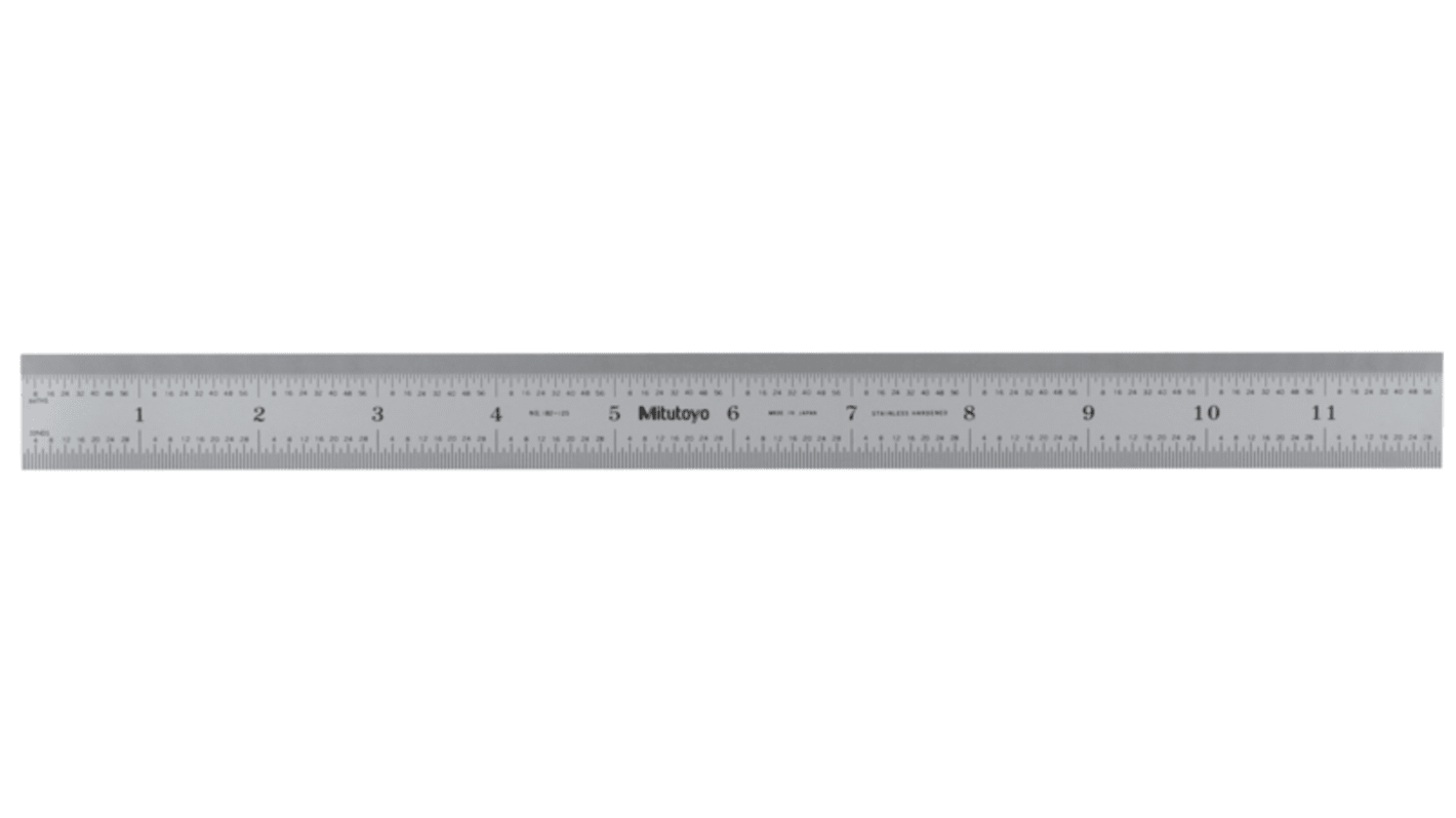 Steel Rule Metric/imp 300mm rigid