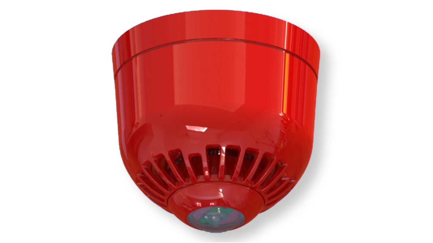 Indicador luminoso Klaxon serie Sonos Pulse, efecto Intermitente, LED, Rojo, alim. 17-60 V