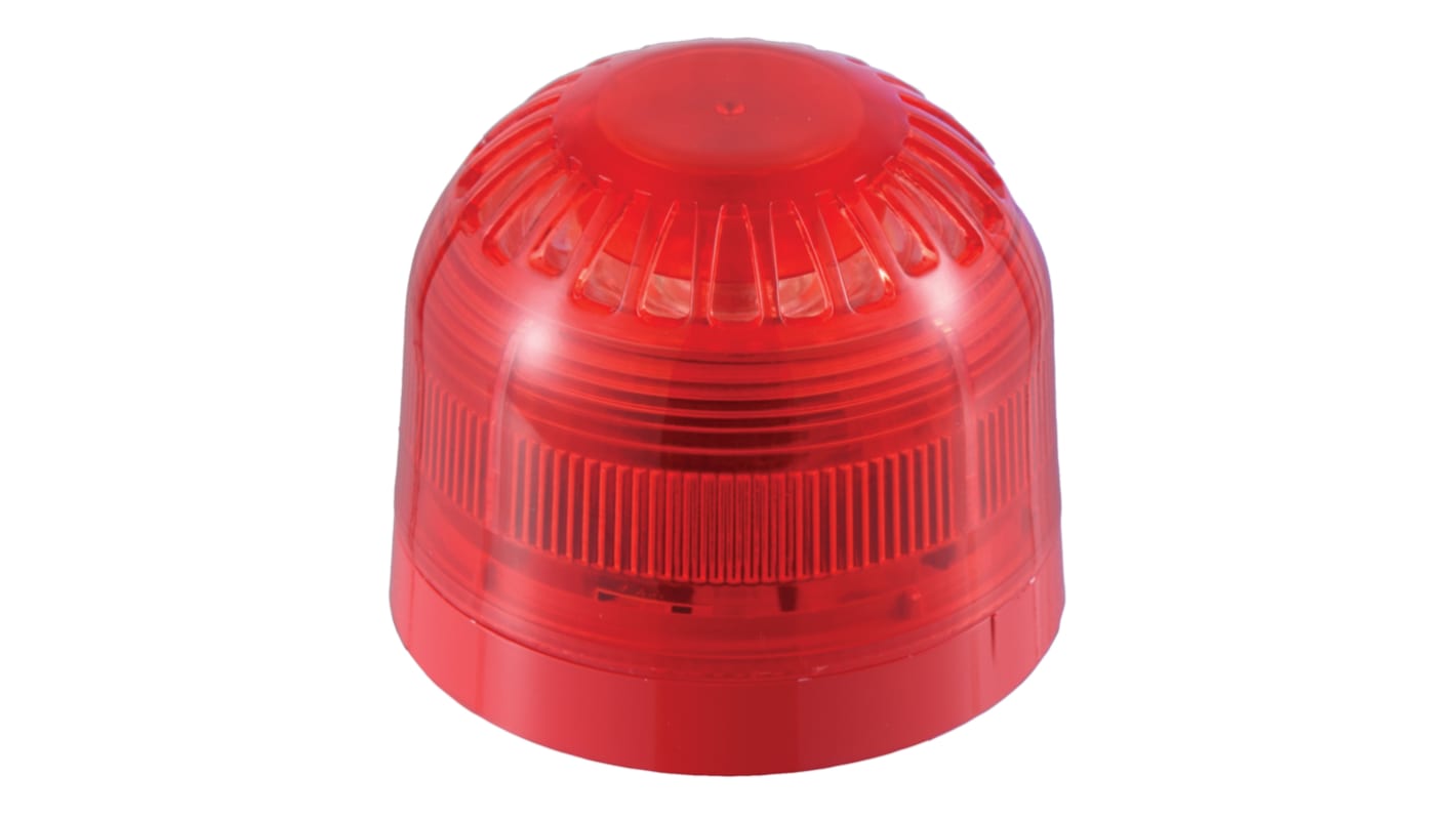 Klaxon IP21, IP65 Rated Red Lens for use with Sonos Sounder Beacons 17-60 V