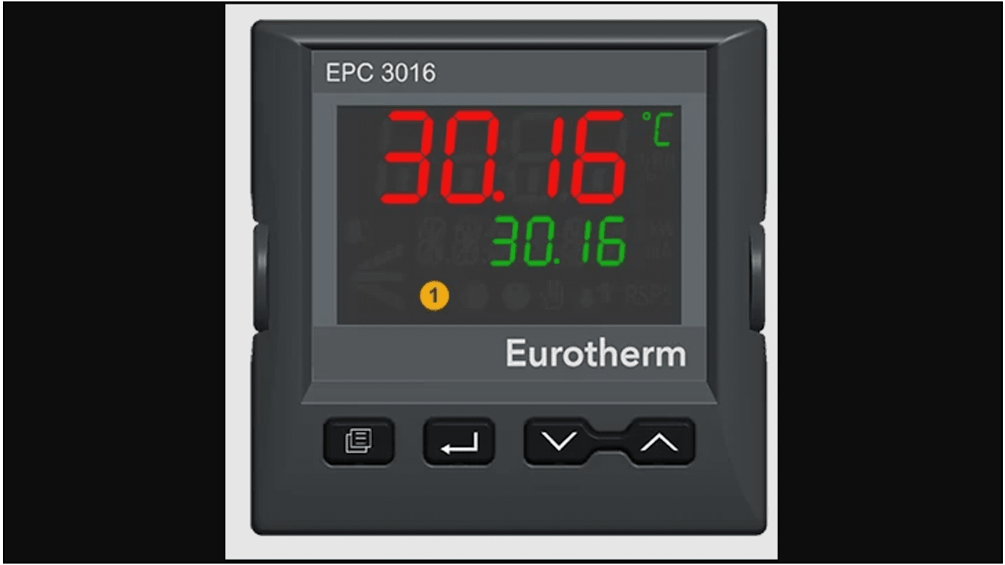 Rs-Online Controller PID Eurotherm EPC3016 100 → 230 V c.a. 48 x 48mm 1 logica 2 relè