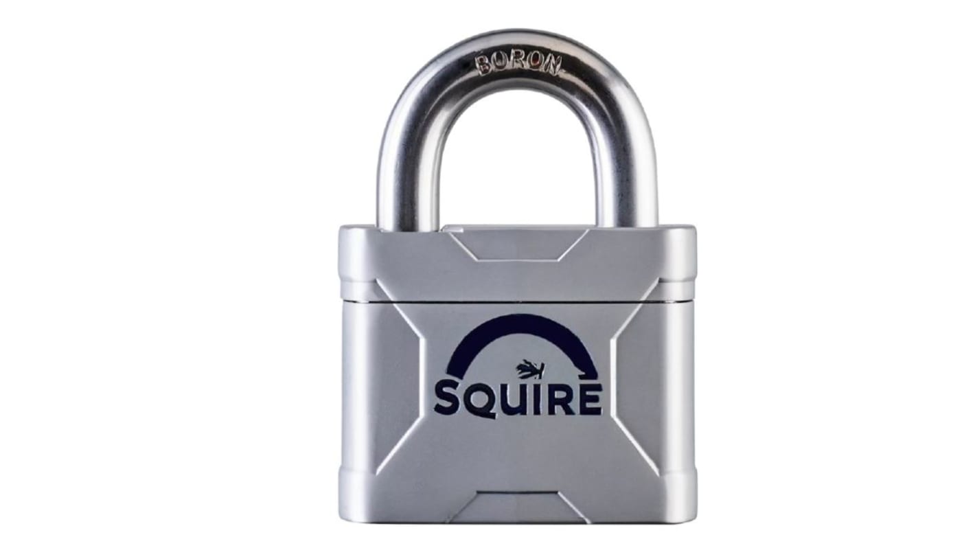 Lucchetto con chiave Squire per uso interno ed esterno, anello da 9.5mm, L. 21mm