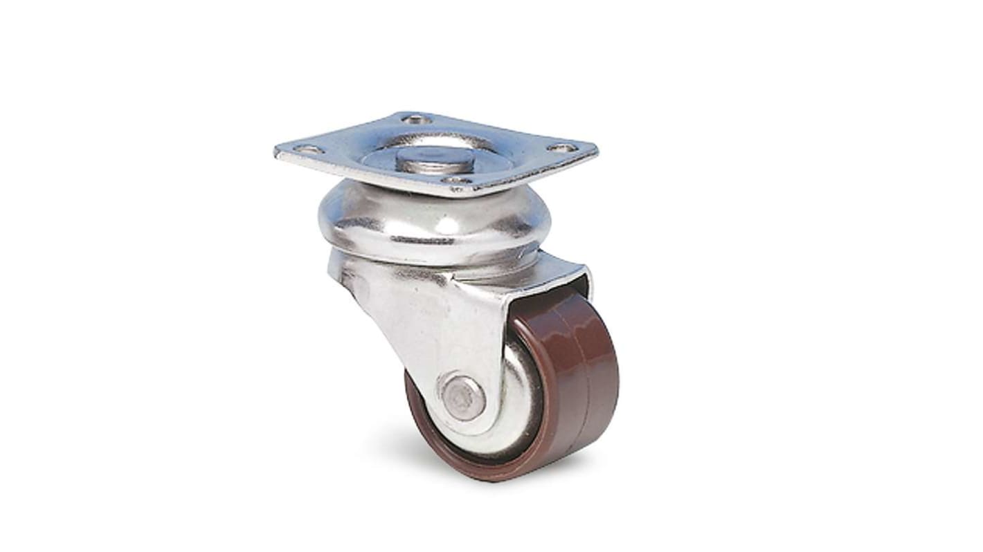 Guitel Hervieu Swivel Castor Wheel, 45kg Capacity, 30mm Wheel
