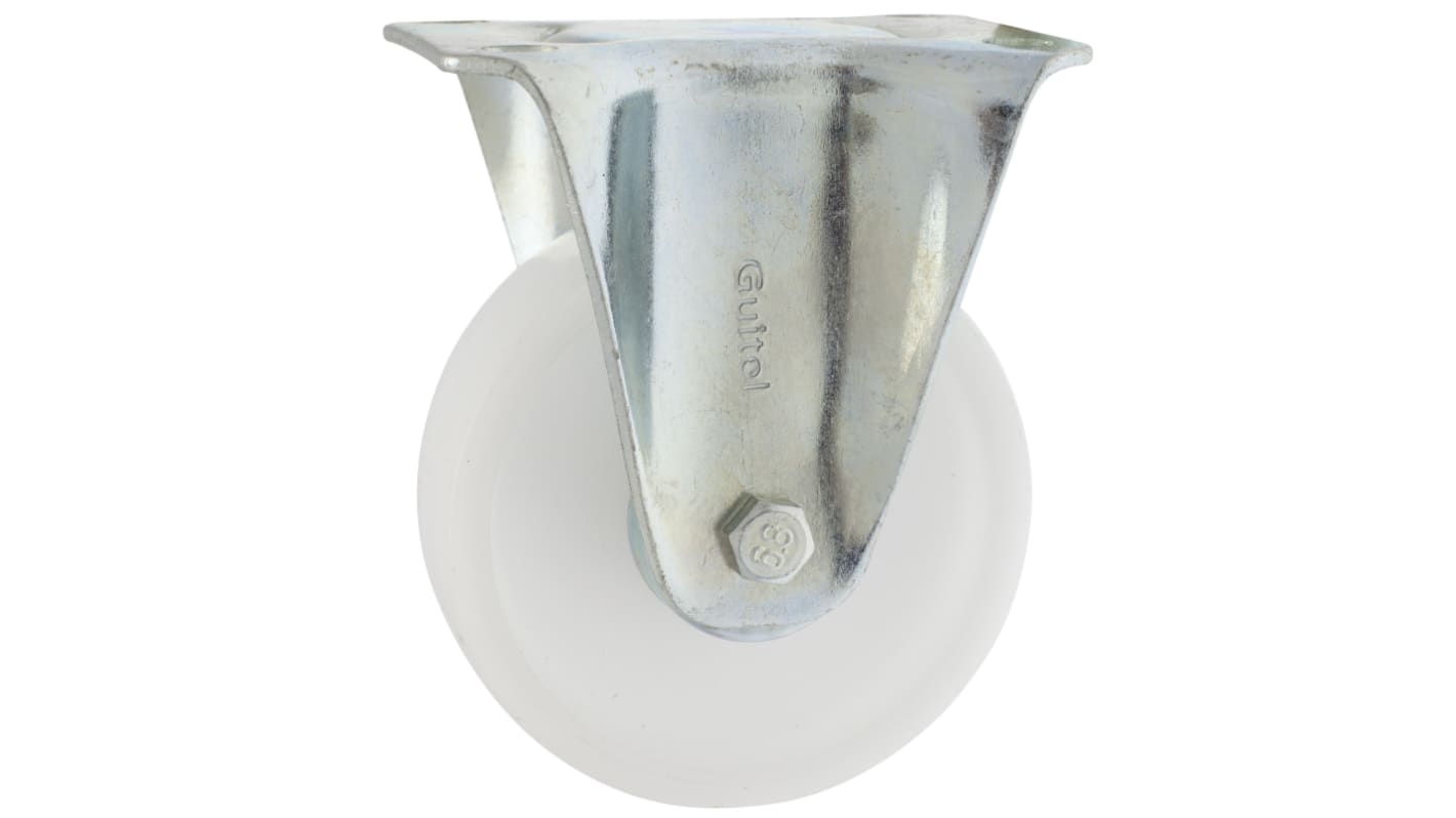Guitel Hervieu Fixed Castor Wheel, 250kg Capacity, 125mm Wheel