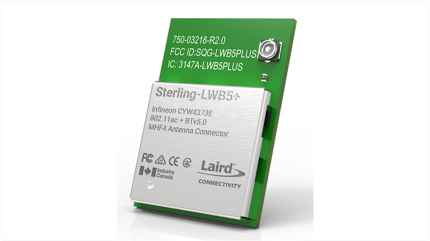 Moduł WiFi i Bluetooth 453-00046C, 802.11a, IEEE 802.11ac, IEEE 802.11b/g, IEEE 802.11n, GPIO, PCM, SPI, UART, USB,