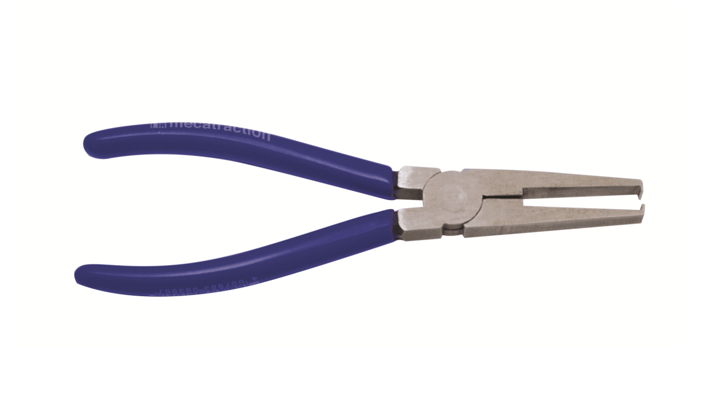 MECATRACTION Circlip Pliers, 170 mm Overall, Bent Tip