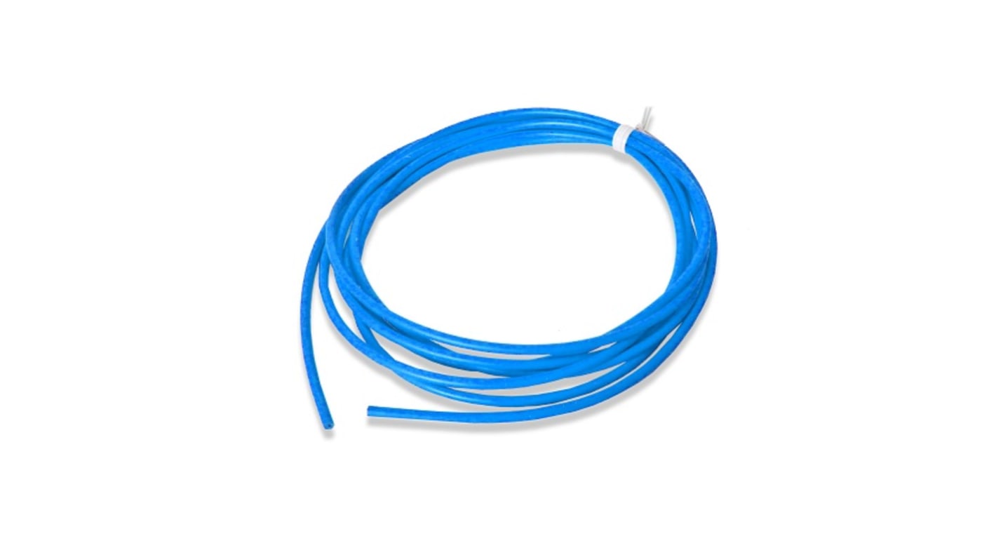 Mueller Electric Coolflex45 Series Blue 5.26 mm² Hook Up Wire, 10 AWG, 1064, 7.62m, Silicone Insulation, WI-M-10-25-6