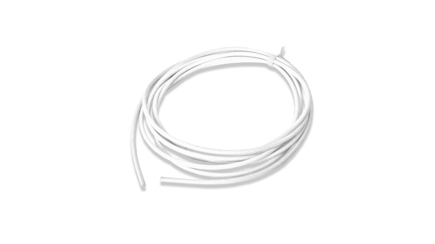 Mueller Electric Coolflex45 Series White 5.26 mm² Hook Up Wire, 10 AWG, 1064, 7.62m, Silicone Insulation, WI-M-10-25-9