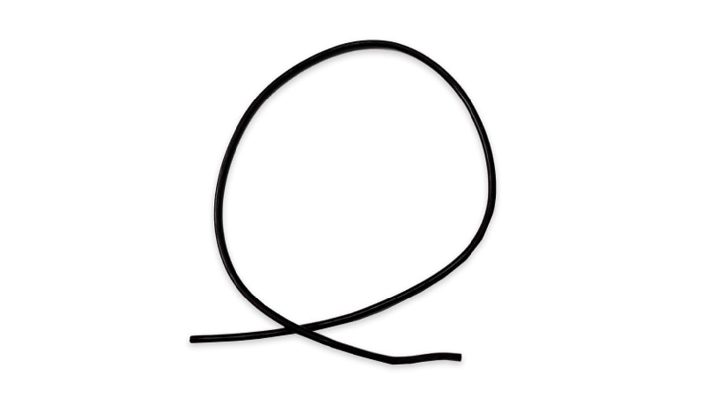 Mueller Electric WI-M / Silicone Wire Series Black 0.52 mm² Hook Up Wire, 20 AWG, 41 x 0.127 mm, 15.2m, Silicone