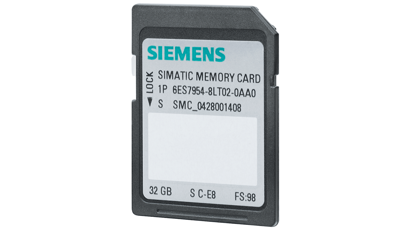 Karta pamięci Siemens Karta pamięci 6ES7954 Procesor S7-1x00 6ES7954-8LT03-0AA0 32 x 24 x 2.1 mm