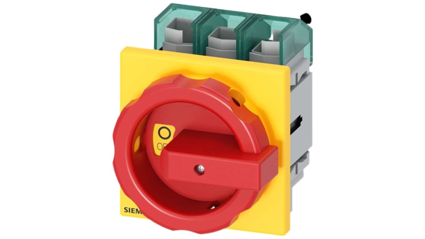 Siemens 3LD5 Trennschalter 3-polig, 63A, 63A, SENTRON Geschlossen, Klasse J Sicherungsgröße