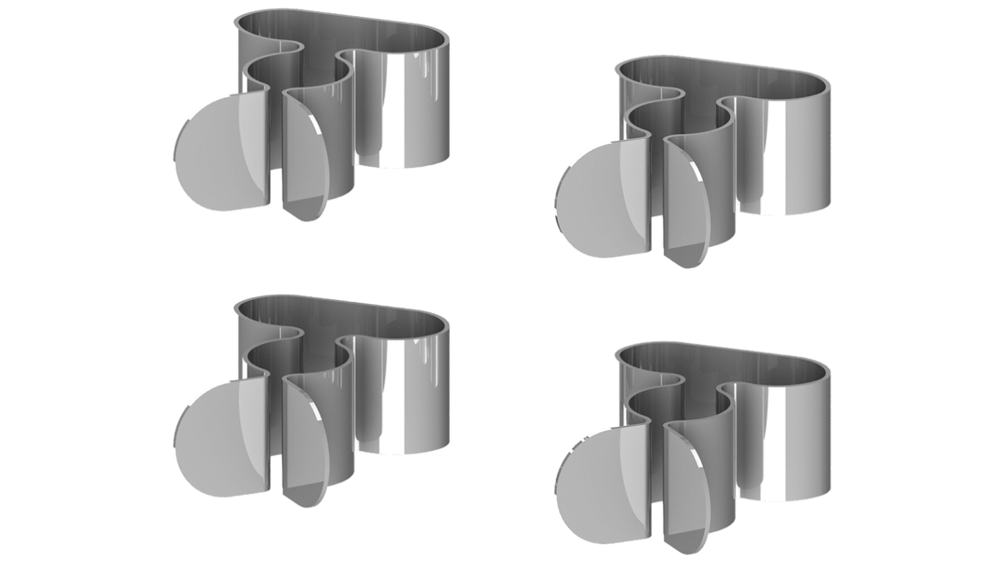 Siemens Silver Aluminium C-clip, 12mm Max. Bundle