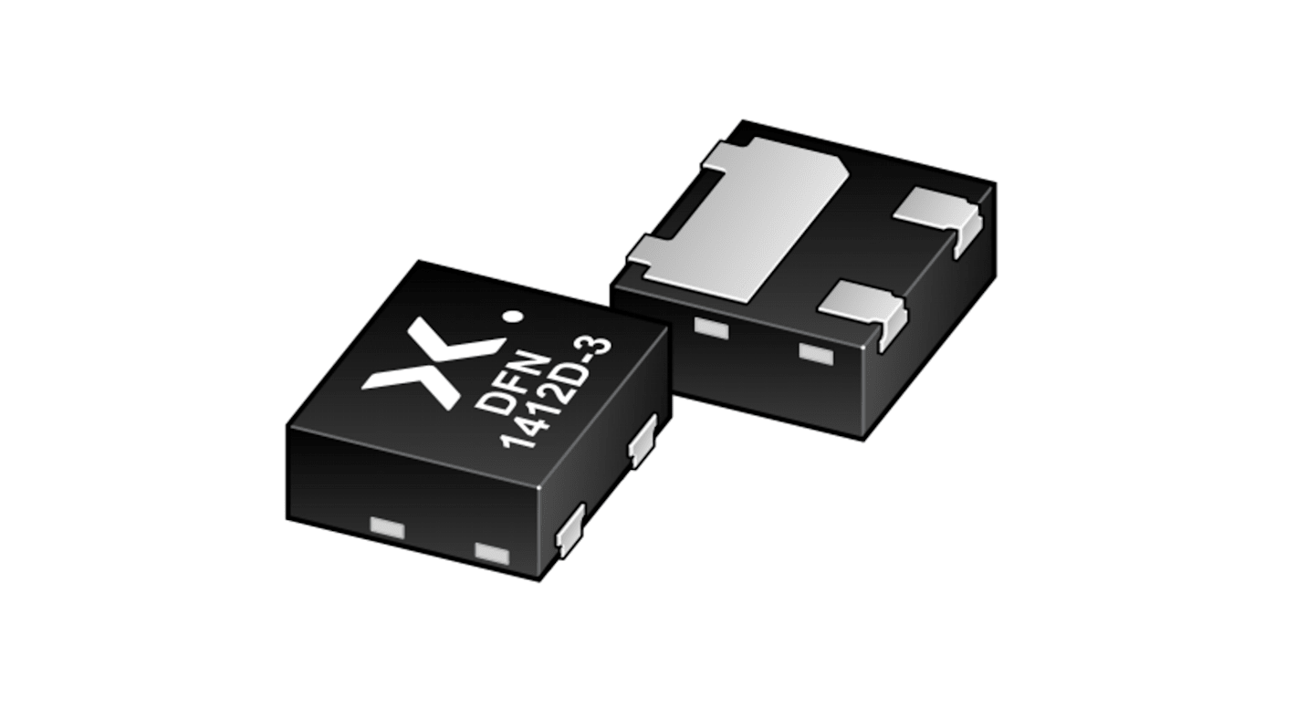 Nexperia PDTA114EQCZ 3 PNP Digital Transistor, -100 mA, -50 V DFN1412D-3