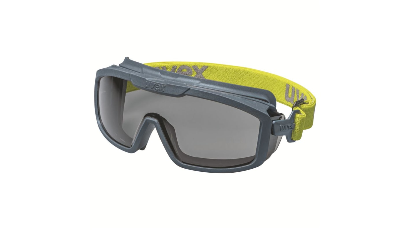 Uvex, Scratch Resistant Anti-Mist Safety Goggles with Grey Lenses