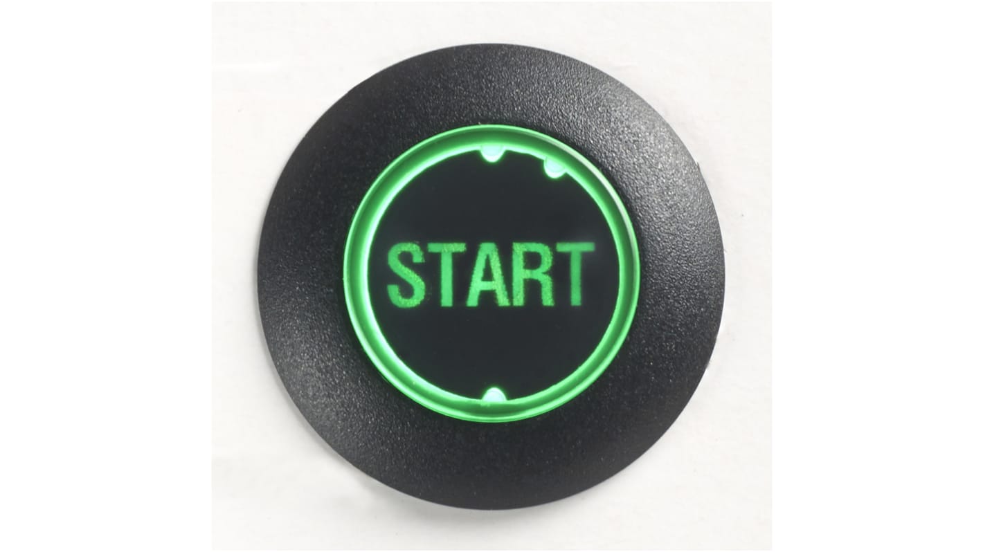 APEM FD Series Illuminated Push Button Switch, Momentary (NO), Panel Mount, SPST - NO, Red/Green LED, 12V dc, IP67