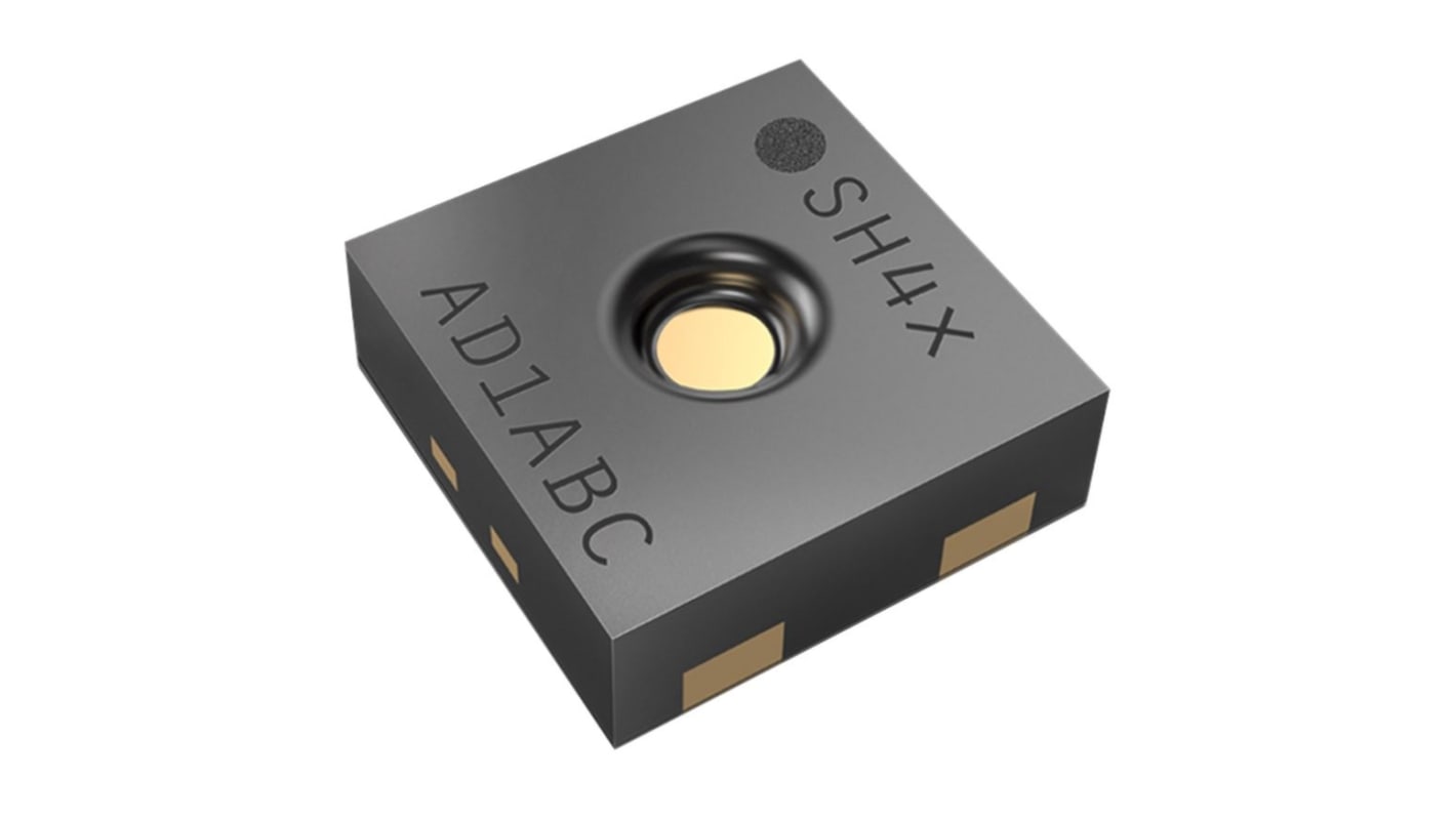 Sensirion Temperature and Humidity Sensor, Digital Output, Surface Mount, I2C, 1%RH
