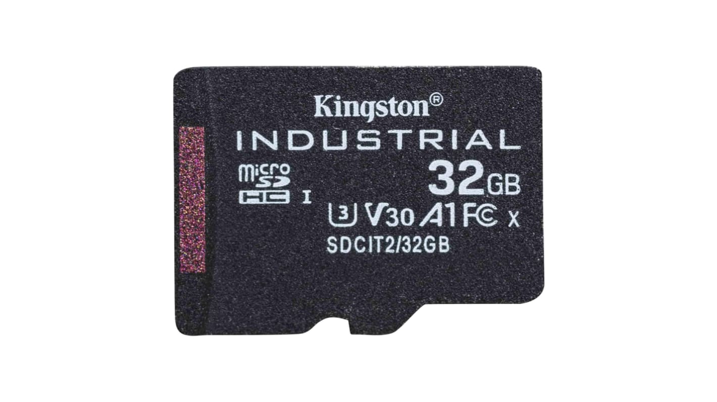 Kingston SDCIT2 Micro SDHC Micro SD Karte 32 GB Class 10, UHS-I, U3, V30, A1 Industrieausführung, TLC