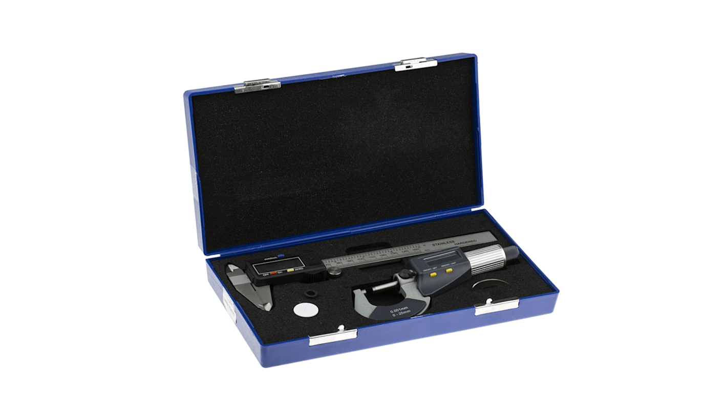 RS PRO Metric & Imperial Caliper and Micrometer Measuring Set