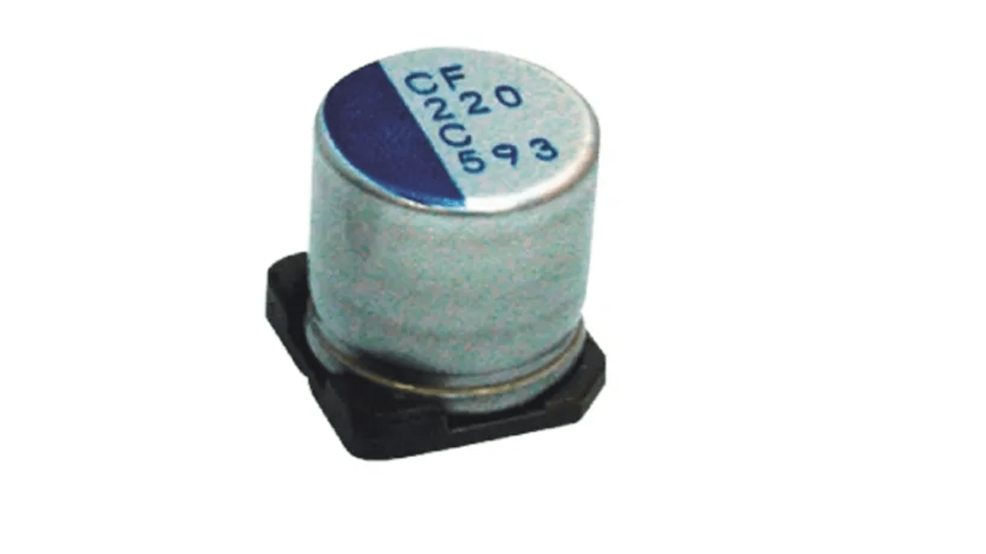 Nichicon 330μF Surface Mount Polymer Capacitor, 35V