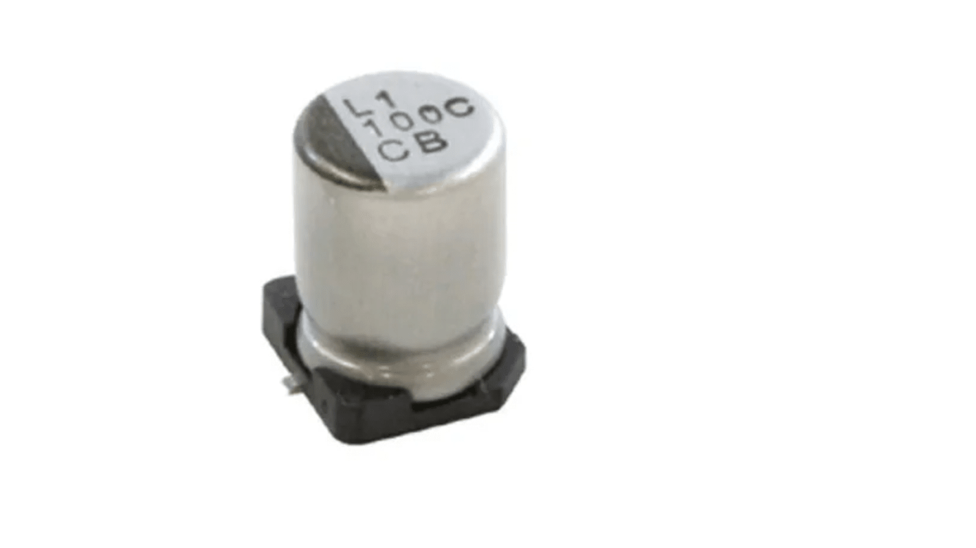 Nichicon, SMD Aluminium-Elektrolyt Kondensator 1500μF / 6.3V dc, Ø 10mm