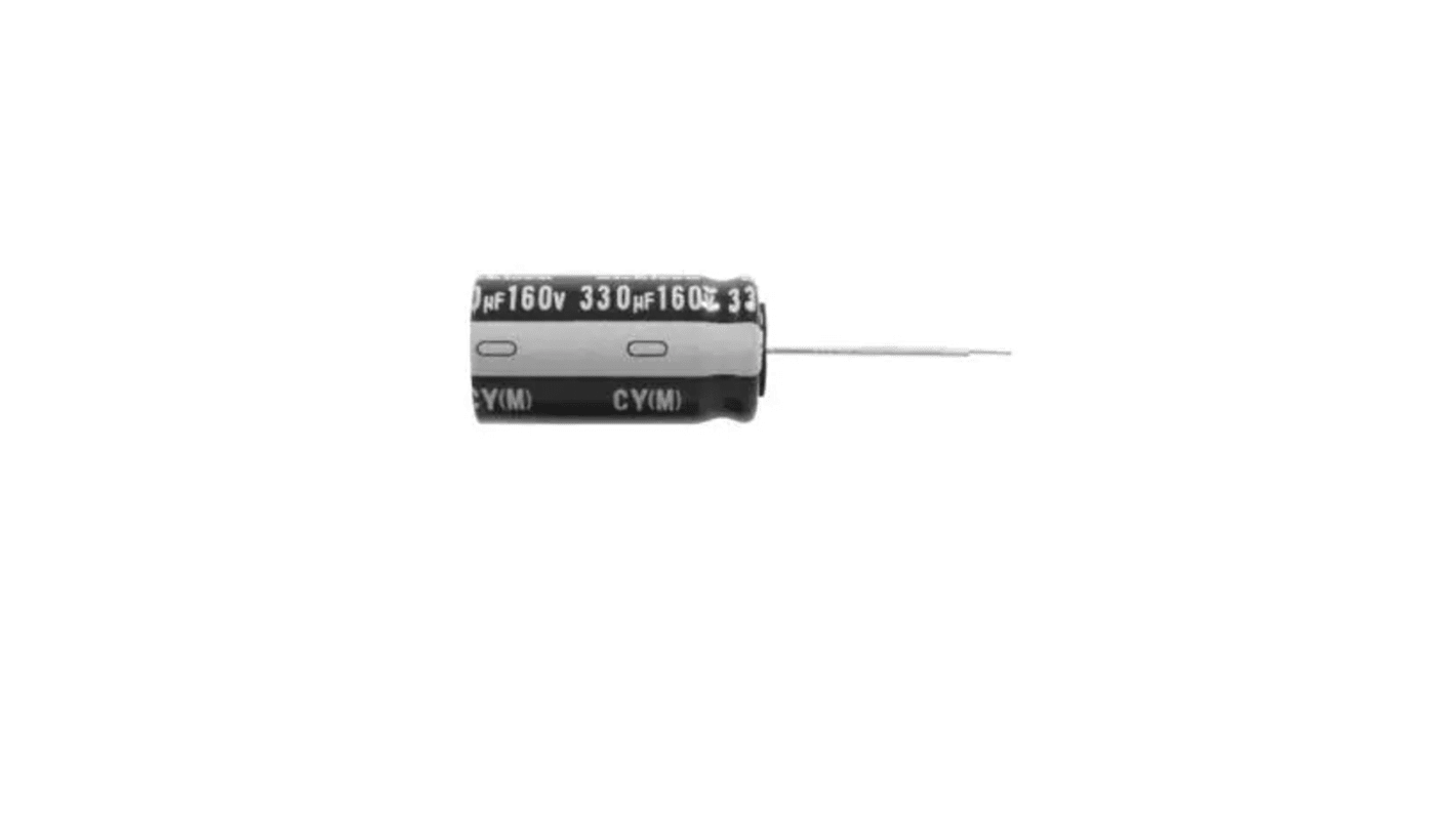 Nichicon 220μF Aluminium Electrolytic Capacitor 50V dc, Radial, Through Hole - UHE1H221MPD