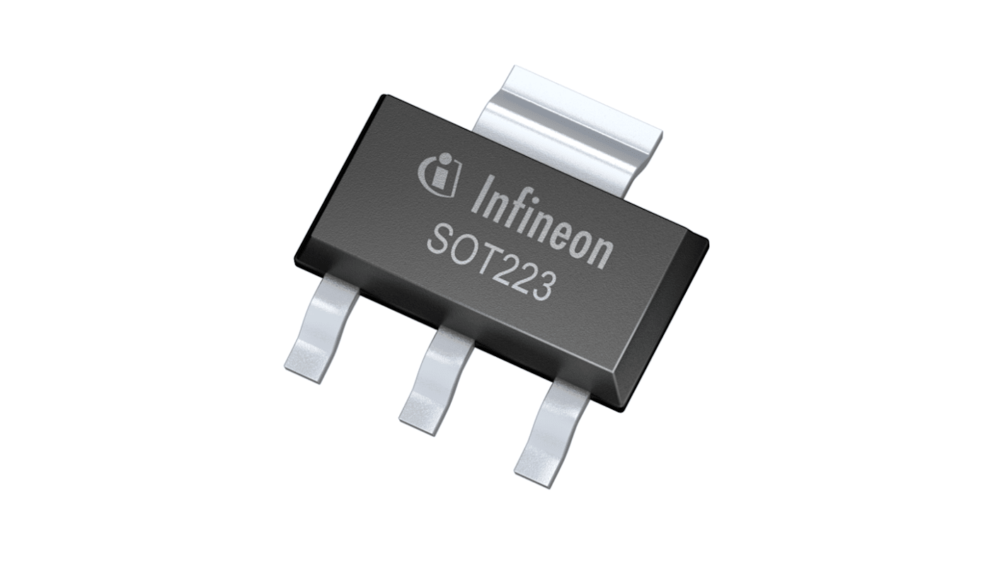 MOSFET Infineon, canale P, 1,9 A, SOT-223, Montaggio superficiale