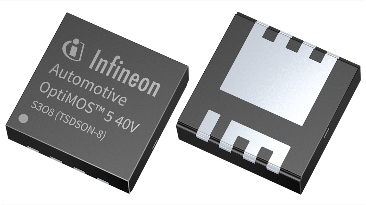 Infineon N沟道MOSFET管, Vds=16 V, 40 A, SuperSO8 5 x 6, 贴片安装, 8引脚