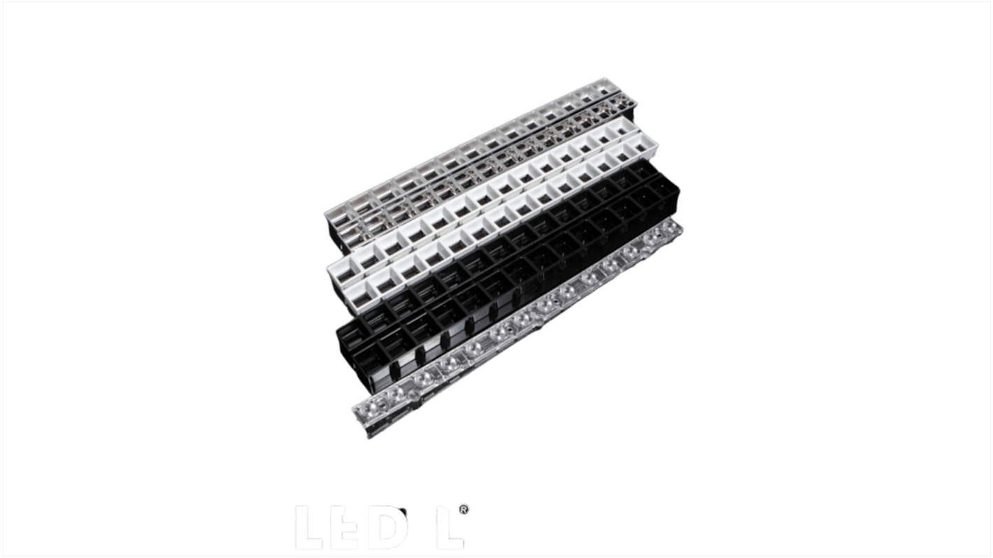 Ledil DAISY-MINI LED Linse 14-LEDs Linear aus PMMA, Klar