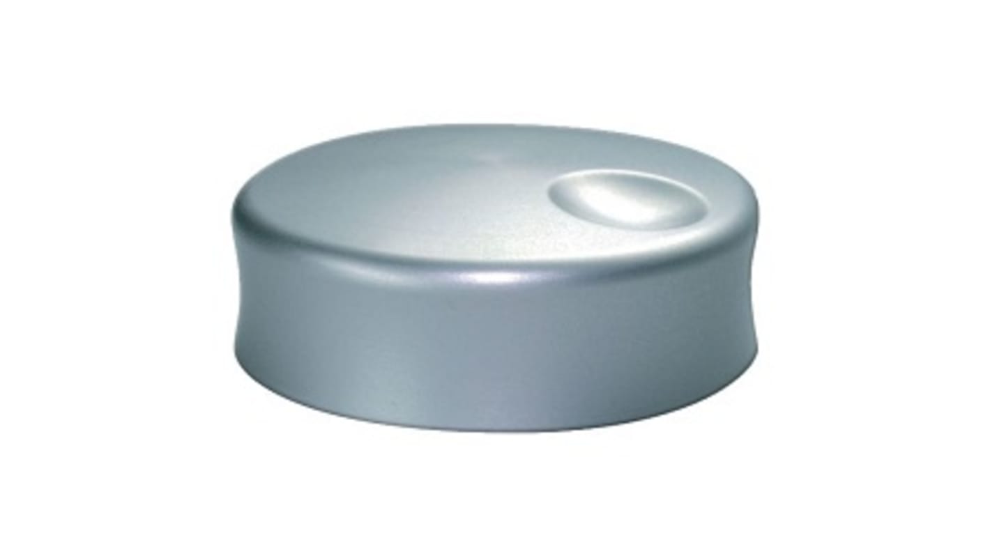 Elma 39mm Silver Potentiometer Knob for 6mm Shaft D Shaped, K1-DM-S60
