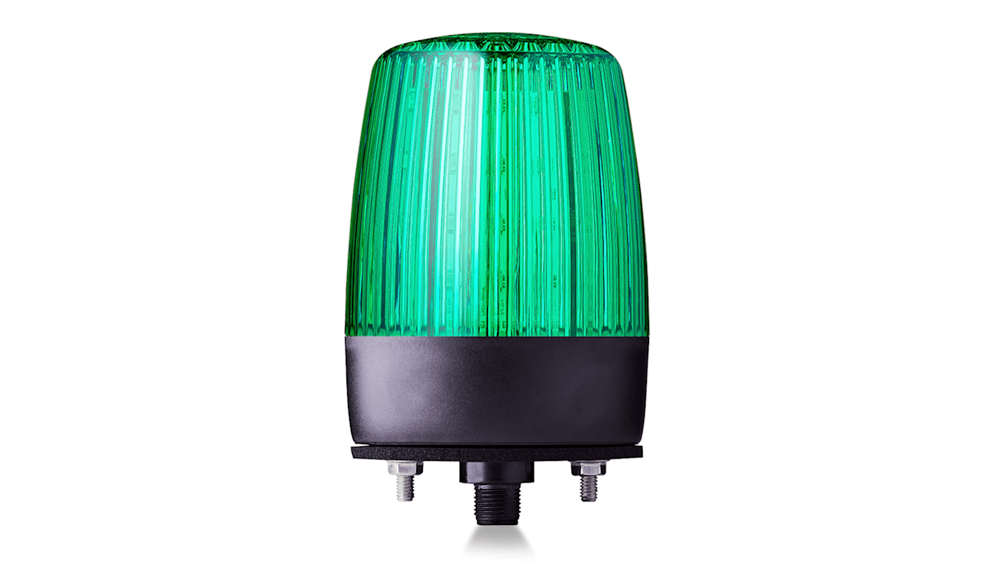 AUER Signal PDMC5 Series Green Flashing, Rotating, Steady, Strobe Beacon, 24 V ac/dc, Horizontal, Tube Mounting,