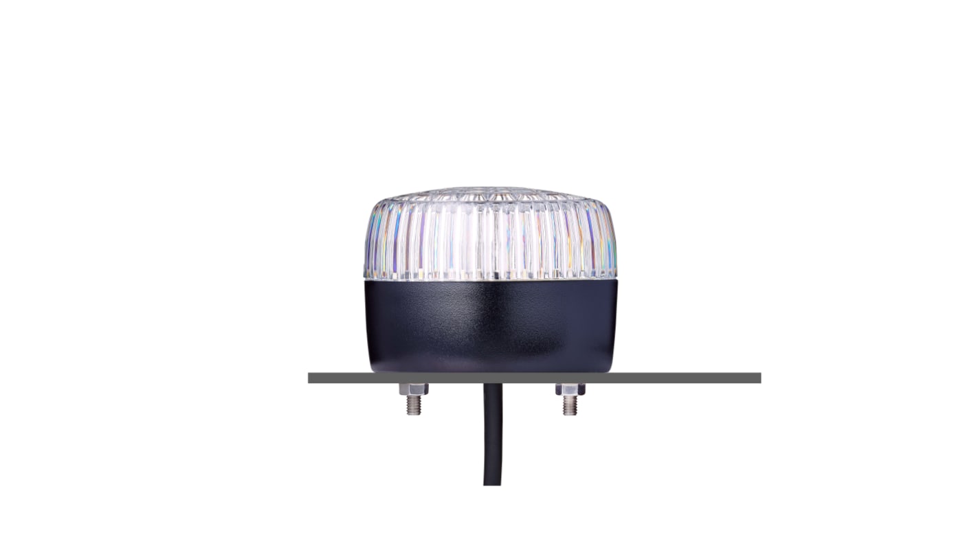 Indicador luminoso AUER Signal serie PCL, efecto Intermitente, Constante, LED, Transparente, alim. 24 VCA/VCC