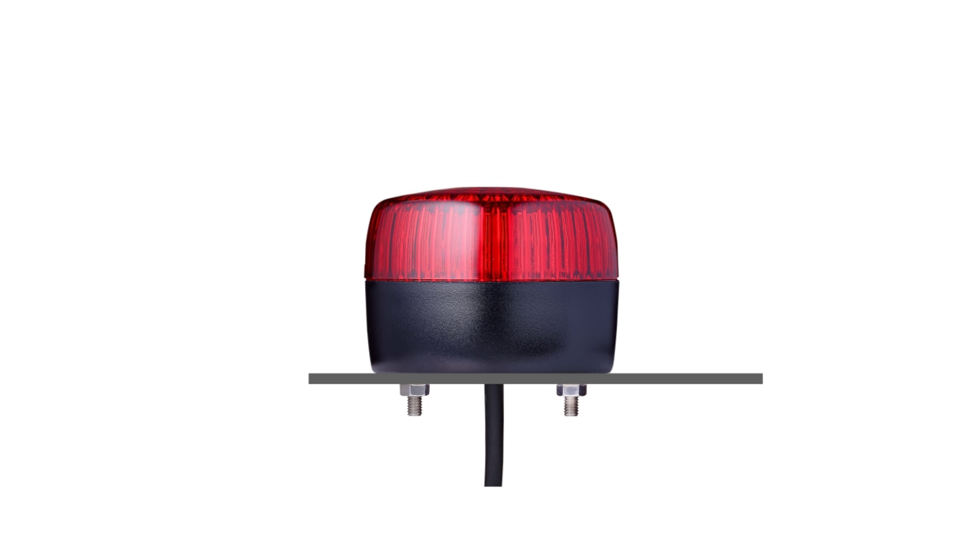 Indicador luminoso AUER Signal serie PFL, efecto Luz estroboscópica múltiple, LED, Rojo, alim. 230/240 V