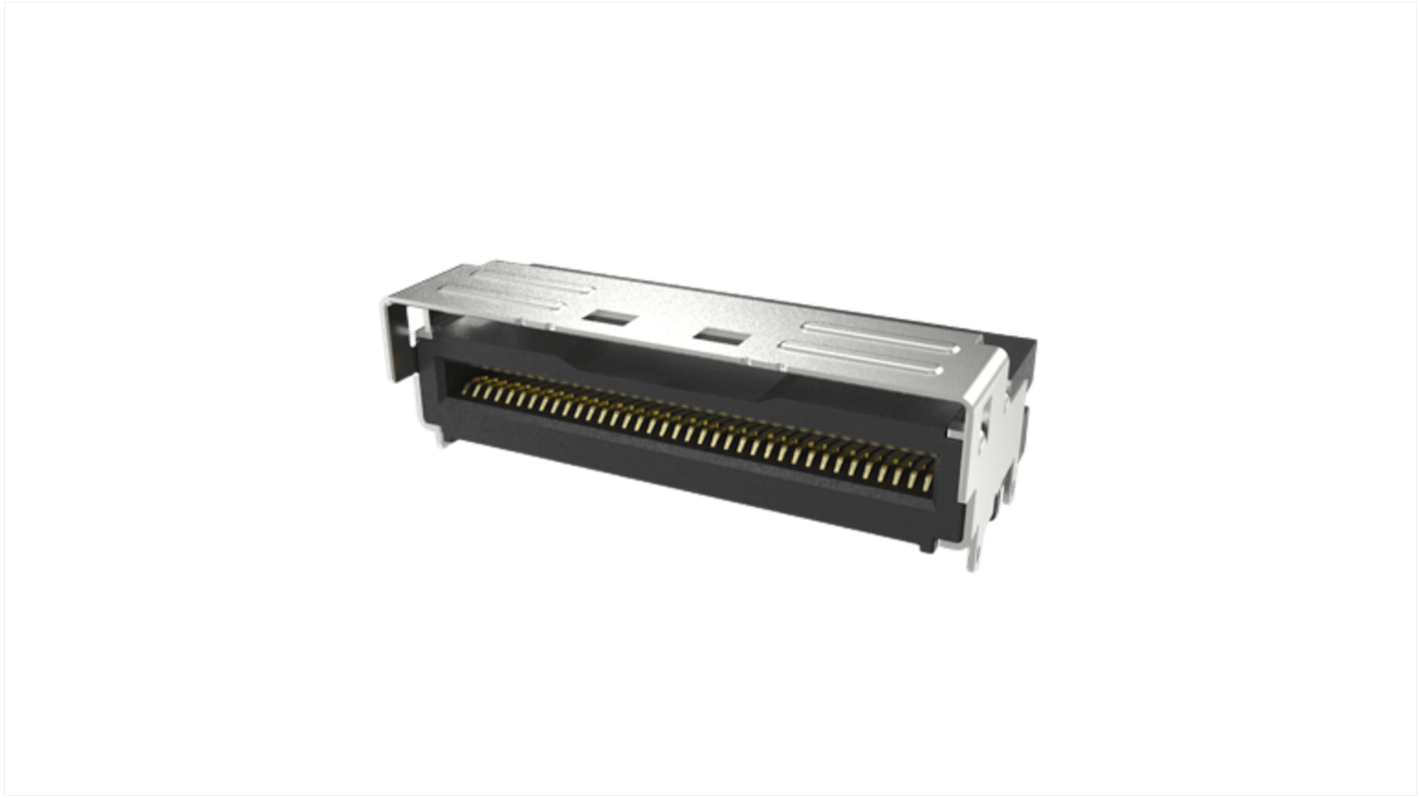Amphenol ICC Right Angle Edge Connector, 74-Contacts, 0.6mm Pitch