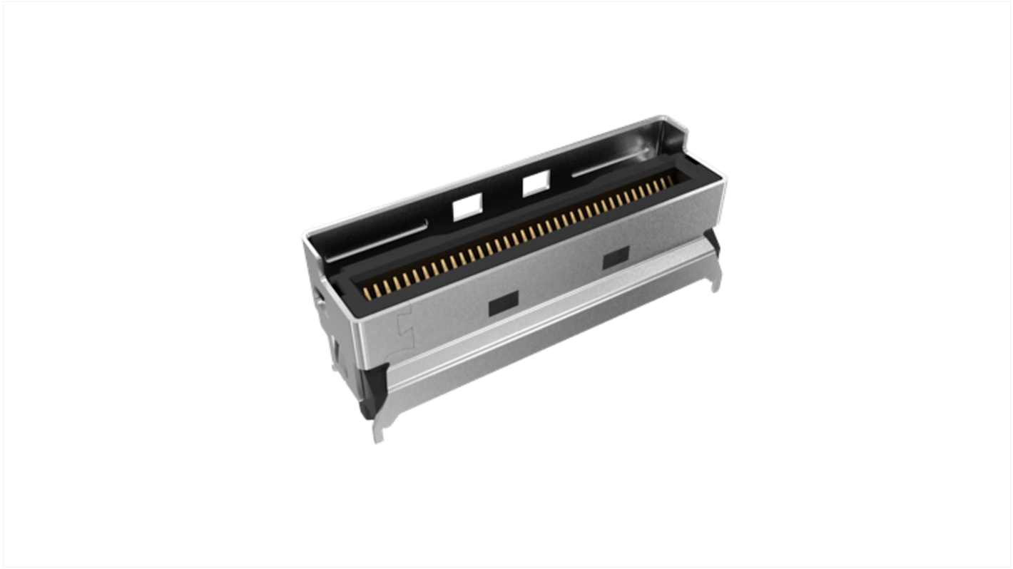 Amphenol Communications Solutions Vertical Edge Connector, 74-Contacts, 0.6mm Pitch