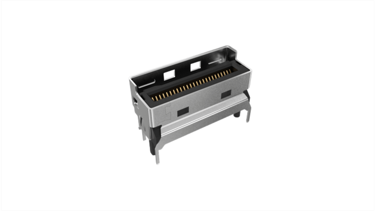 Amphenol Communications Solutions Kantensteckverbinder, 0.6mm, 74-polig, Vertikal