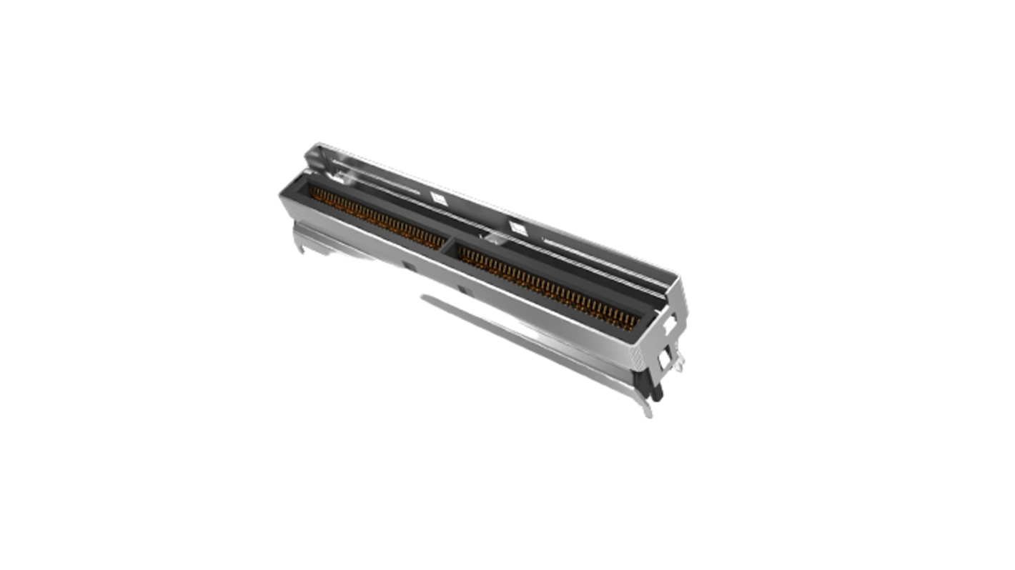 Amphenol Communications Solutions Vertical Edge Connector, 74-Contacts, 0.6mm Pitch