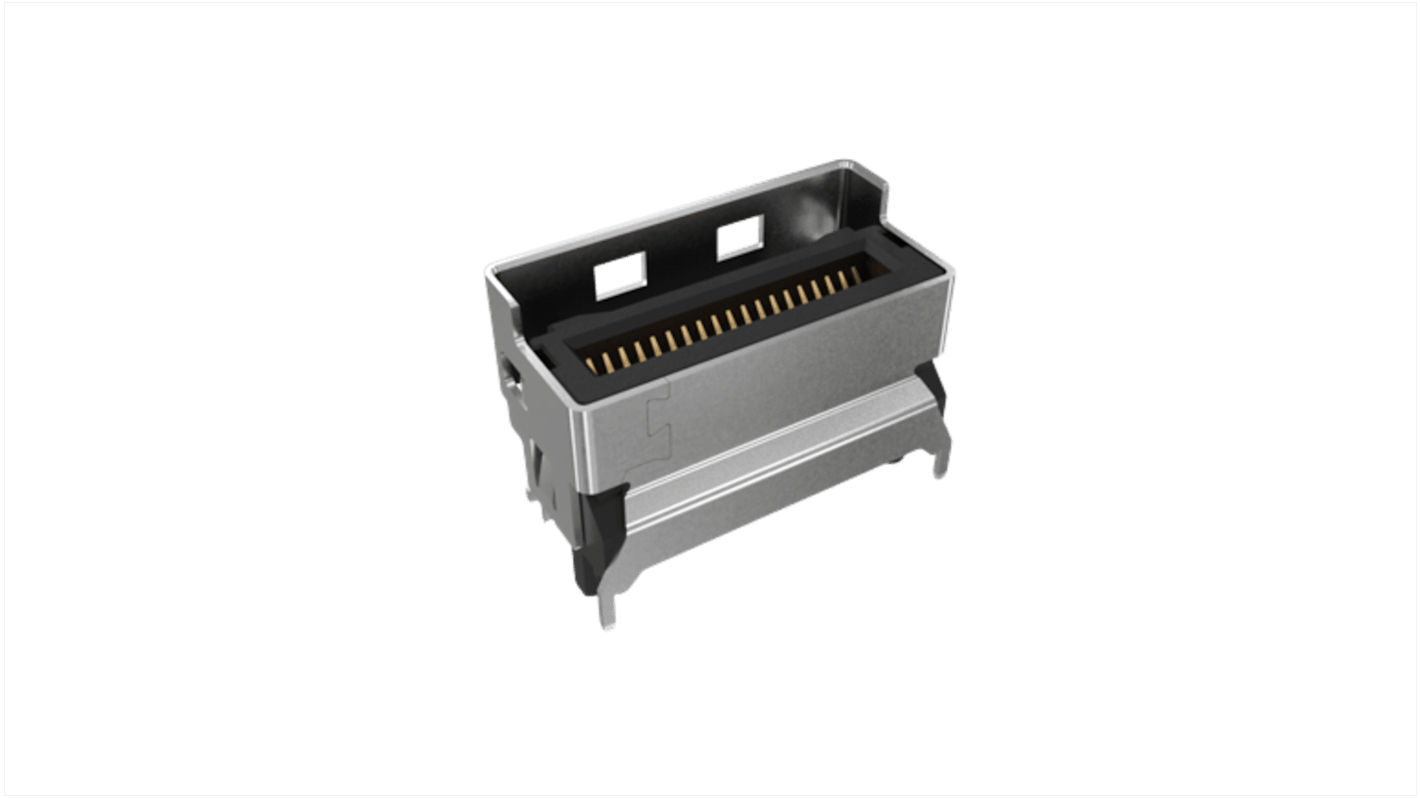 Amphenol Communications Solutions Vertical Edge Connector, 74-Contacts, 0.6mm Pitch