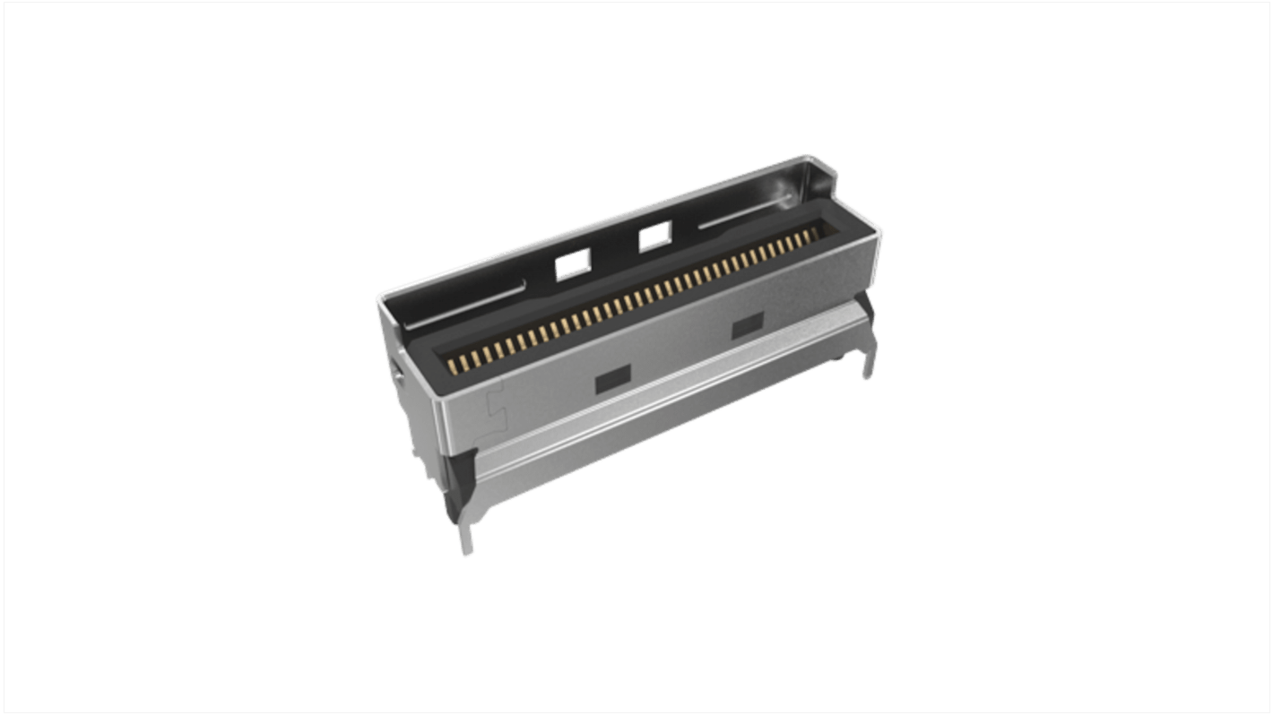 Amphenol ICC Vertical Edge Connector, 74-Contacts, 0.6mm Pitch