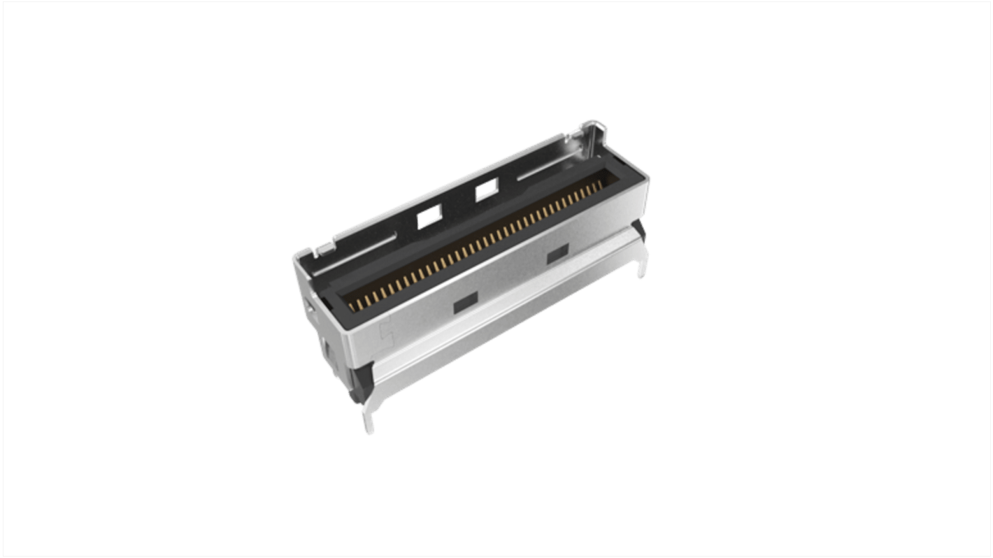 Amphenol Communications Solutions Vertical Edge Connector, 74-Contacts, 0.6mm Pitch