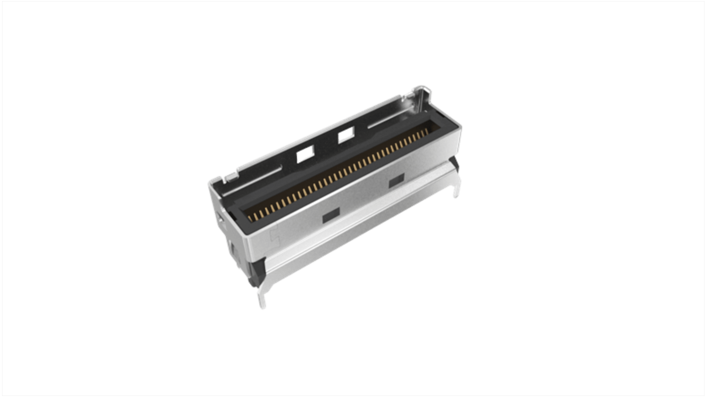 Amphenol ICC Kantensteckverbinder, 0.6mm, 74-polig, Vertikal