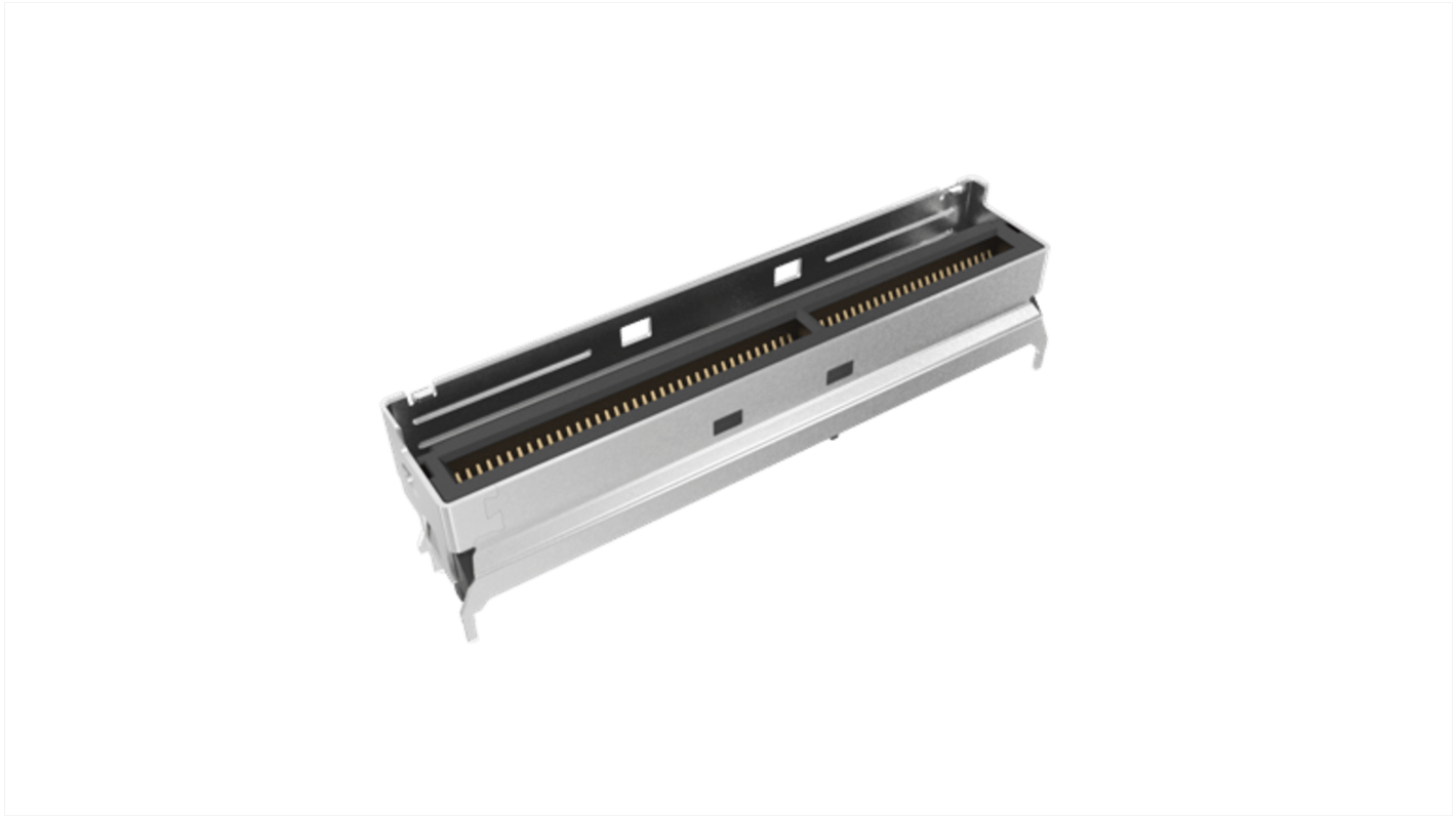 Amphenol Communications Solutions Vertical Edge Connector, 74-Contacts, 0.6mm Pitch