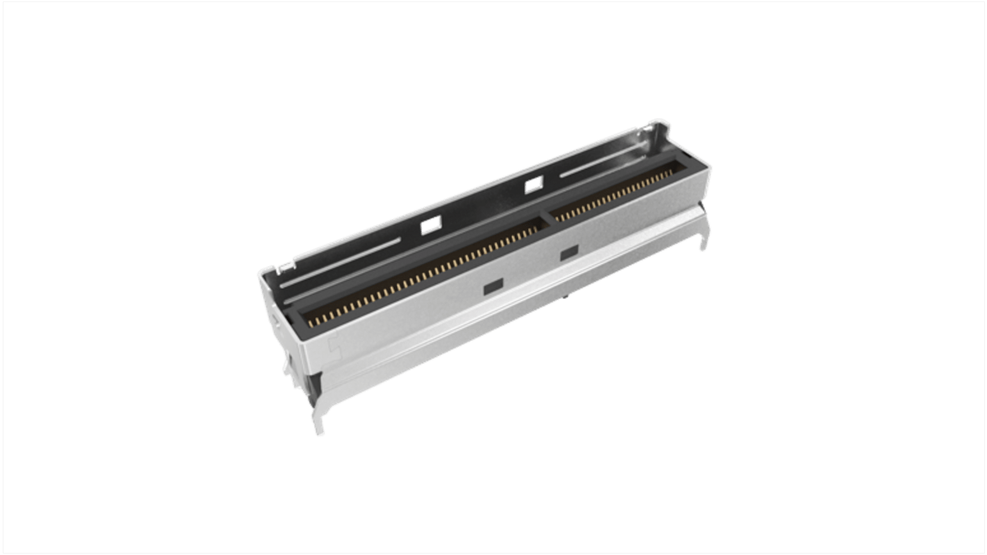 Amphenol ICC Vertical Edge Connector, 74-Contacts, 0.6mm Pitch