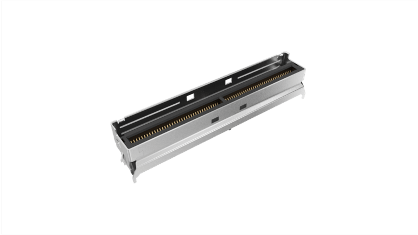 Amphenol Communications Solutions Vertical Edge Connector, 74-Contacts, 0.6mm Pitch